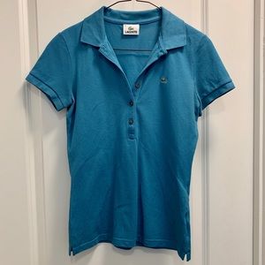Slim fit Lacoste polo - size 38 - teal/sea foam